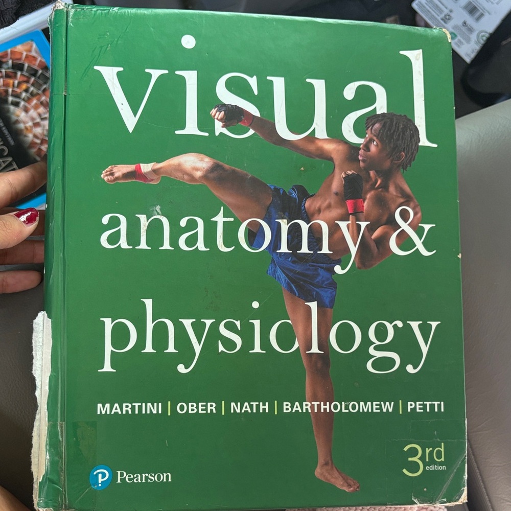 Pearson Visual Anatomy & Physiology Textbook - Green Cover